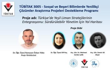 Denizcilik Fakültesi Öğretim Üyelerimizden Dr. Öğr. Üyesi Ramazan Özkan Yıldız ve Arş. Gör. Dr. Mehmet Serdar Çelik'in Tubitak 3005 projesi kabul almıştır.