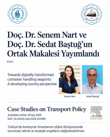 Doç. Dr. Senem Nart ve Doç. Dr. Sedat Baştuğ’un Ortak Çalışması Yayımlandı.