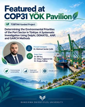 Dr. Öğr. Üyesi Mehmet Serdar Çelik’in TÜBİTAK Projesi COP31 Tanıtım Programında Yer Almaya Hak Kazandı.