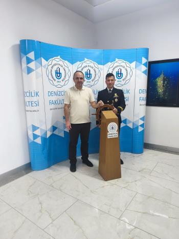 Bandırma Sahil Güvenlik Karakolu Komutan Vekili SG. Üsteğmen Seyit Emre Çelik'ten, Dekanımız Prof. Dr. Alper Kılıç’a  Ziyaret.